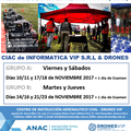 Course: Pilotaje de Drones, Certificación ANAC del me NOVIEMBRE 2017
