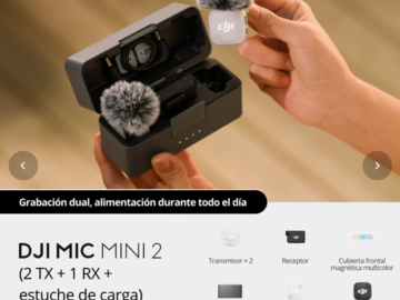 Venta: DJI Mic Mini 2 (2 TX + 1 RX + estuche de carga)